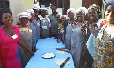 Cooking course participants